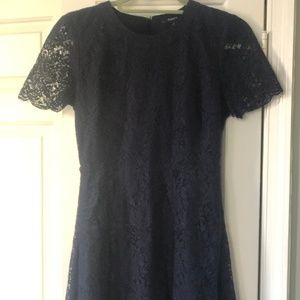 Navy Blue Lace Madewell Dress - US Size 4